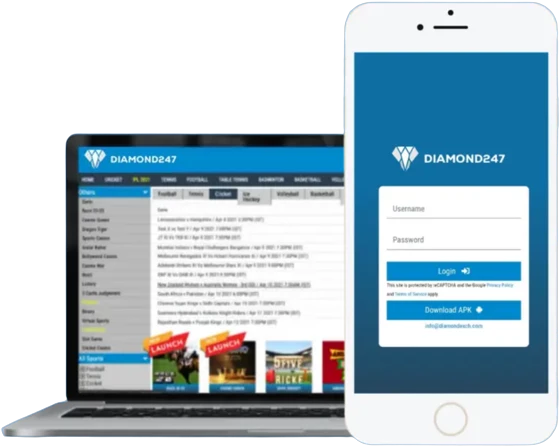 Diamond247 mobile & Desktop View